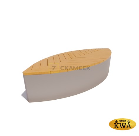 Скамейка «Ботаника» без подсветки