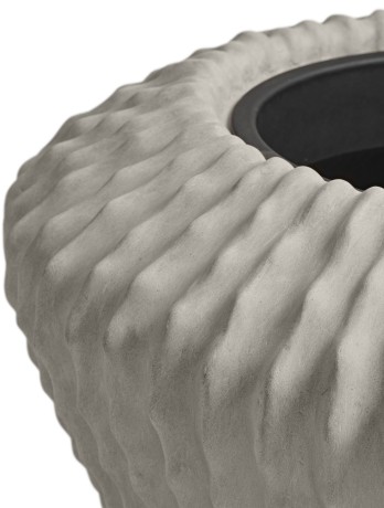 Кашпо TREEZ Effectory Moho Design Cone Белый песок в-50, д-66 см (с большим тех.горшком)