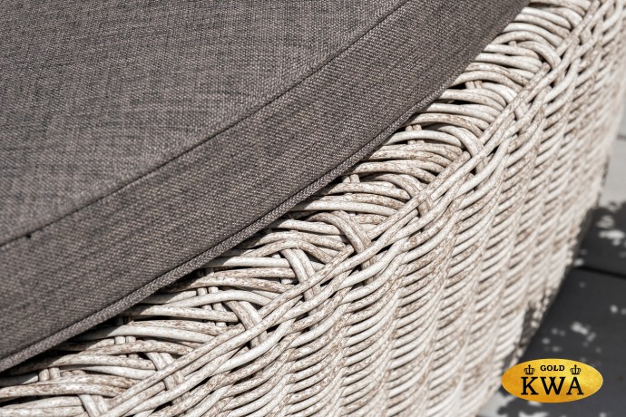 "Стильяно" плетеная кровать круглая, цвет бежевый