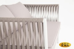 "Касабланка" диван плетенный из роупа, двухместный