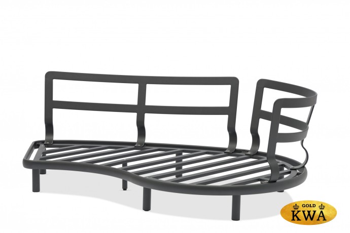 Gotland Комплект лаунж мебели антрацит/серый, алюминий/тик