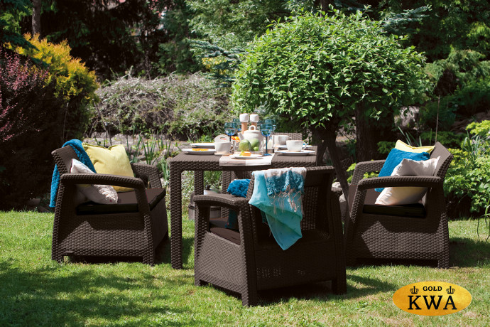 Комплект пластиковой мебели Corfu fiesta set