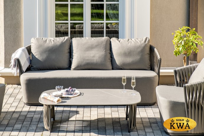 "Флоренция" лаунж-зона из искусственного ротанга, цвет графит