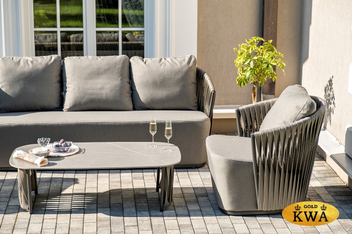 "Флоренция" лаунж-зона из искусственного ротанга, цвет графит