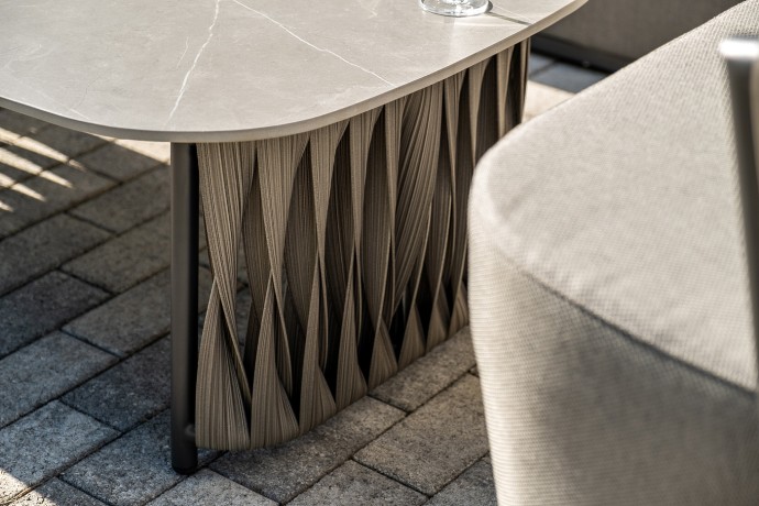 "Флоренция" лаунж-зона из искусственного ротанга, цвет графит (К)