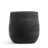Кашпо TREEZ ERGO Graphics Округлая чаша Чёрный графит в-31 см, д-31 см