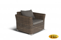 Аффогато обеденная группа из искусственного ротанга, цвет коричневый