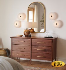 Arch M Gold Зеркало в тонкой раме Smal