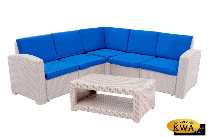 Комплект мебели Rattan Premium Corner, серый