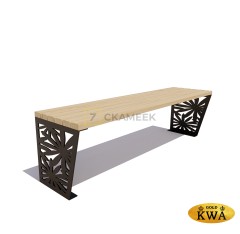 Банкетка «Ромашка» (2,0 лиственница,30х60)