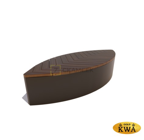 Скамейка «Ботаника» без  подсветки (лиственница)