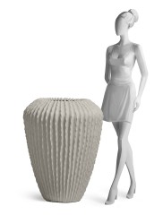 Кашпо TREEZ Effectory Moho Design High Cone Белый песок в-85, д-66 см (больш. тех.горшок)