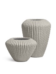 Кашпо TREEZ Effectory Moho Design High Cone Белый песок в-85, д-66 см (больш. тех.горшок)