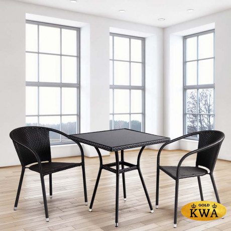 Комплект плетеной мебели T282BNS/Y137C-W53 Brown 2Pcs