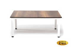 &quot;Канны&quot; журнальный столик из HPL 90х60, H40, каркас белый, цвет столешницы &quot;дуб&quot;