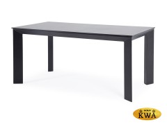 "Венето" обеденный стол из HPL 160х80см, цвет "серый гранит", каркас черный