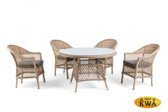 Дольче обеденная группа из искусственного ротанга