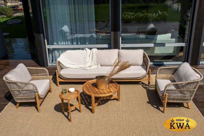 Диванная группа из тика TALARA со столами ASPEN  Joygarden