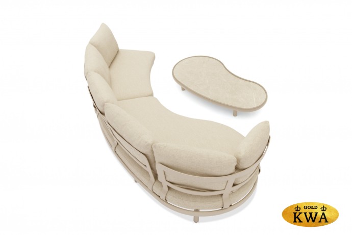 Gotland Комплект лаунж мебели бежевый, алюминий