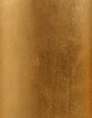 Кашпо TREEZ Effectory Metal Низкая конус-чаша Сусальное золото в-37, д-46 см