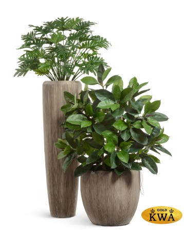 Кашпо TREEZ Effectory Wow Конус-Чаша Капучино в-37 см, д-39 см