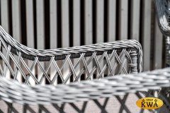 &quot;Айриш&quot; обеденная группа плетеная на 4 персоны, цвет графит