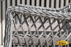 &quot;Айриш&quot; обеденная группа плетеная на 4 персоны, цвет графит