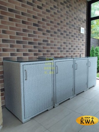 Уличная модульная кухня из искусственного ротанга Louisiana