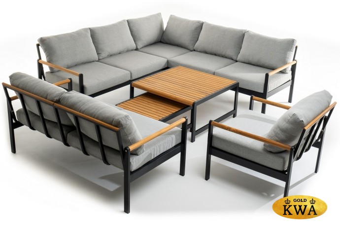 Лаунж зона из алюминия MAYA XL темный графит Joygarden