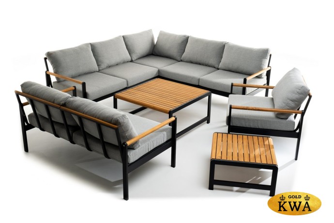 Лаунж зона из алюминия MAYA XL темный графит Joygarden