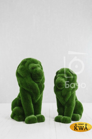 Топиари ландшафтная фигура Комбинация два льва