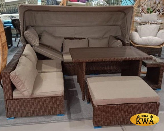 Комплект плетеной мебели с диваном AFM-320B-T320 Brown