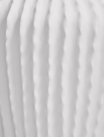 Кашпо-ваза TREEZ Effectory Moho Высокая Design-ваза Белый камень д-30 см, в-37 см 1/1