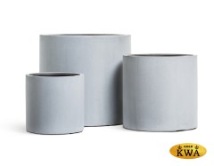 Кашпо TREEZ Effectory Beton Цилиндр Серый ледник в-51 см, д-53 см