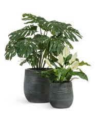 Кашпо TREEZ ERGO Graphics Округлая чаша Окись с медной патиной в-31 см, д-31 см