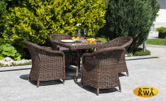 &quot;Фредо&quot; обеденная группа из искусственного ротанга, цвет коричневый