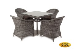 &quot;Фредо&quot; обеденная группа плетеная, цвет графит