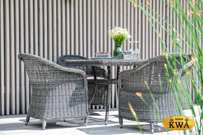 "Фредо" обеденная группа плетеная, цвет графит