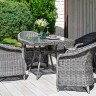 "Фредо" обеденная группа плетеная, цвет графит