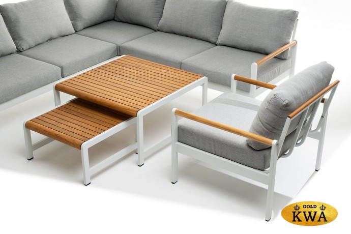 Лаунж зона из алюминия MAYA L белая Joygarden