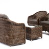 "Равенна" лаунж-зона из искусственного ротанга, цвет коричневый
