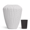 Кашпо-ваза TREEZ Effectory Moho Высокая Design-ваза Белый камень д-60 см, в-65 см 1/1