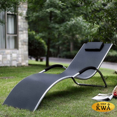 Шезлонг-лежак ГРАЦИЯ MC-3039GA Silver-Black
