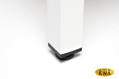 &quot;Канны&quot; журнальный столик из HPL 90х60, H40, каркас белый, цвет столешницы &quot;серый гранит&quot;