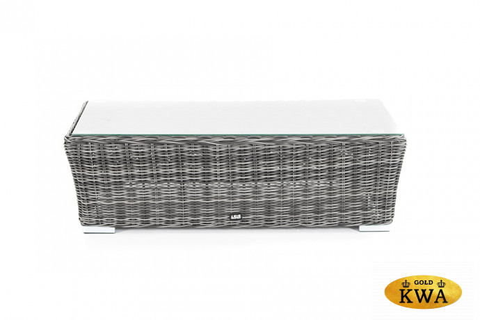 "Капучино" журнальный столик из искусственного ротанга, цвет графит