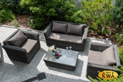 &quot;Капучино&quot; журнальный столик из искусственного ротанга, цвет графит