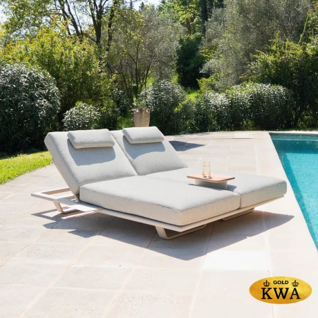 Gotland Комплект лежаков бежевый, алюминий/тик