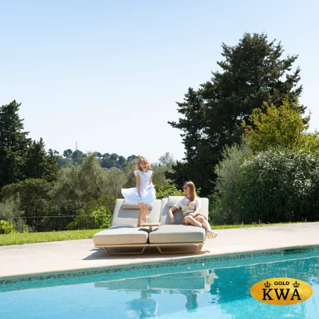 Gotland Комплект лежаков бежевый, алюминий/тик