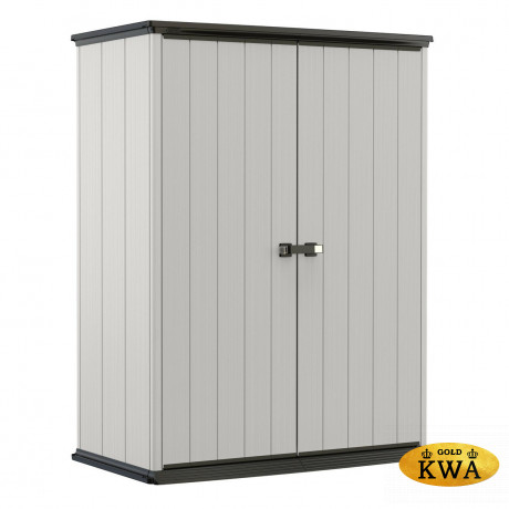 Шкаф для улицы пластиковый DUOTECH HIGH STORE+ 2 SHELVES 1400 L