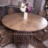 Стол обеденный круглый из влагостойкой фанеры